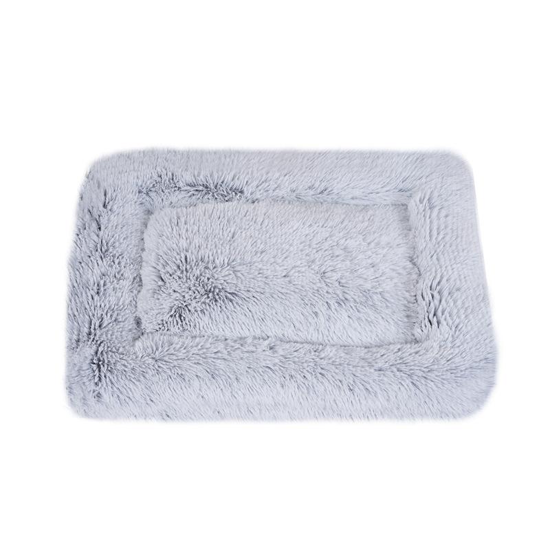 

Плюшевый квадратный коврик для кошек, одеяло для глубокого сна, теплое гнездо для питомца, зимняя кровать для питомца S: 45 * 55CM