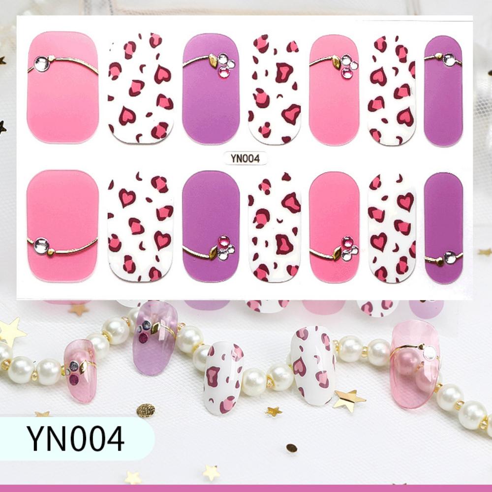 Whitening Three-dimensional Nail Sticker Full Sticker Waterproof Nail Patch Advanced Sense Simple Wind Nail Polish Glue