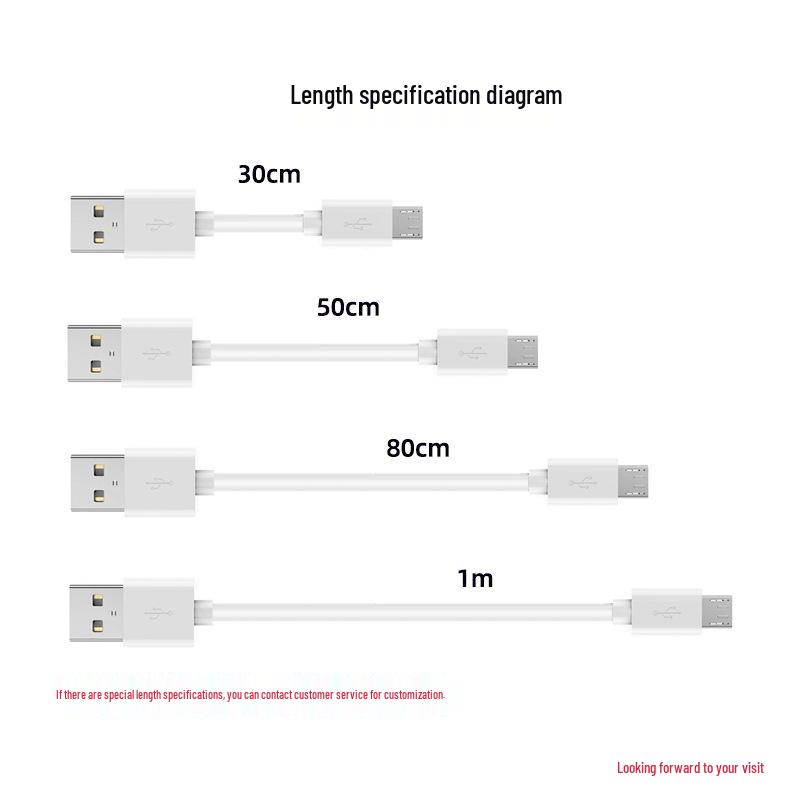 Fast-Charging Micro USB Cable for Phones, Humidifiers, Speakers & Bluetooth Headsets - In Stock & Ready to Ship