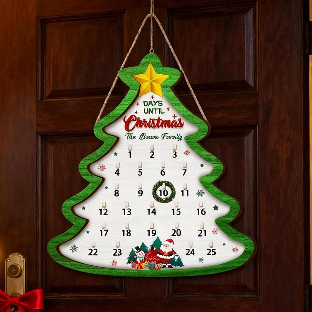 Christmas Calendar 2025 2025 Advent Sign Party Decorations 25 Days Countdown To Christmas Wall Signs For Party Wall Door Living