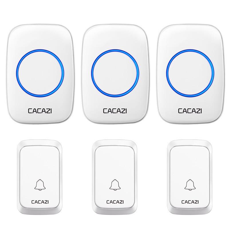 Smart Wireless Waterproof Battery-Operated Doorbell - No Plug Needed