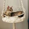 Hand Woven Kitten Hammock Hanging Cat Bed Bohemian with Hanging Kit Interior Decoration Cat Nest