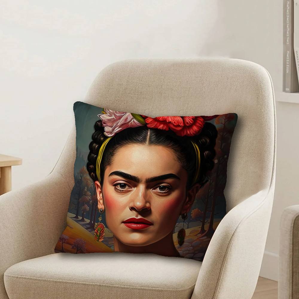 Vintage Artist FFrida KKahlo Pillow Cover Design cushion Cover decor Holiday Decorati