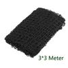 Golf Practice Net Heavy Duty Impact Netting 3m x 3m Rope Border on all 4 sides Black 30x30mm