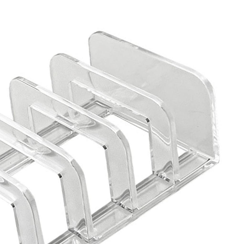 Eyeshadow Palette Organizer 7 Section Divided Clear Acrylic Makeup Palette Organizer for Bathroom