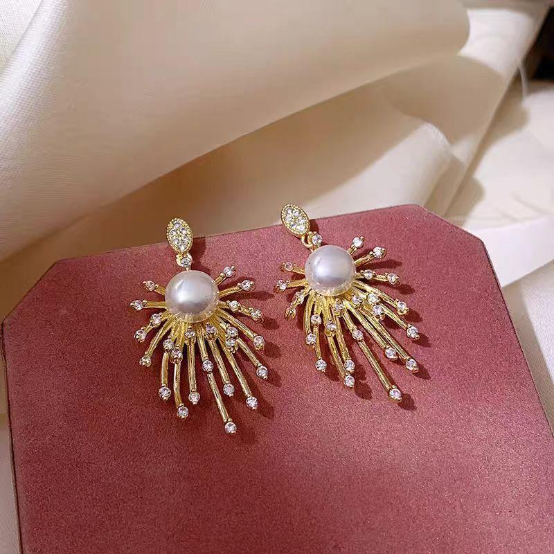 Новые модные серьги-фейерверки неправильной формы 111 серебряная игла серьги с темпераментом ретро высококачественные персонализированные серьги