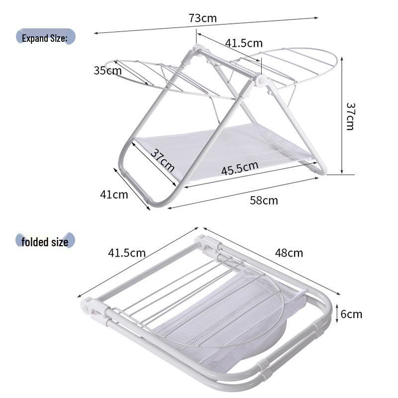 

Сушилка для одежды из нержавеющей стали крыловидной формы, отдельно стоящая, складная, для балкона, не требует установки