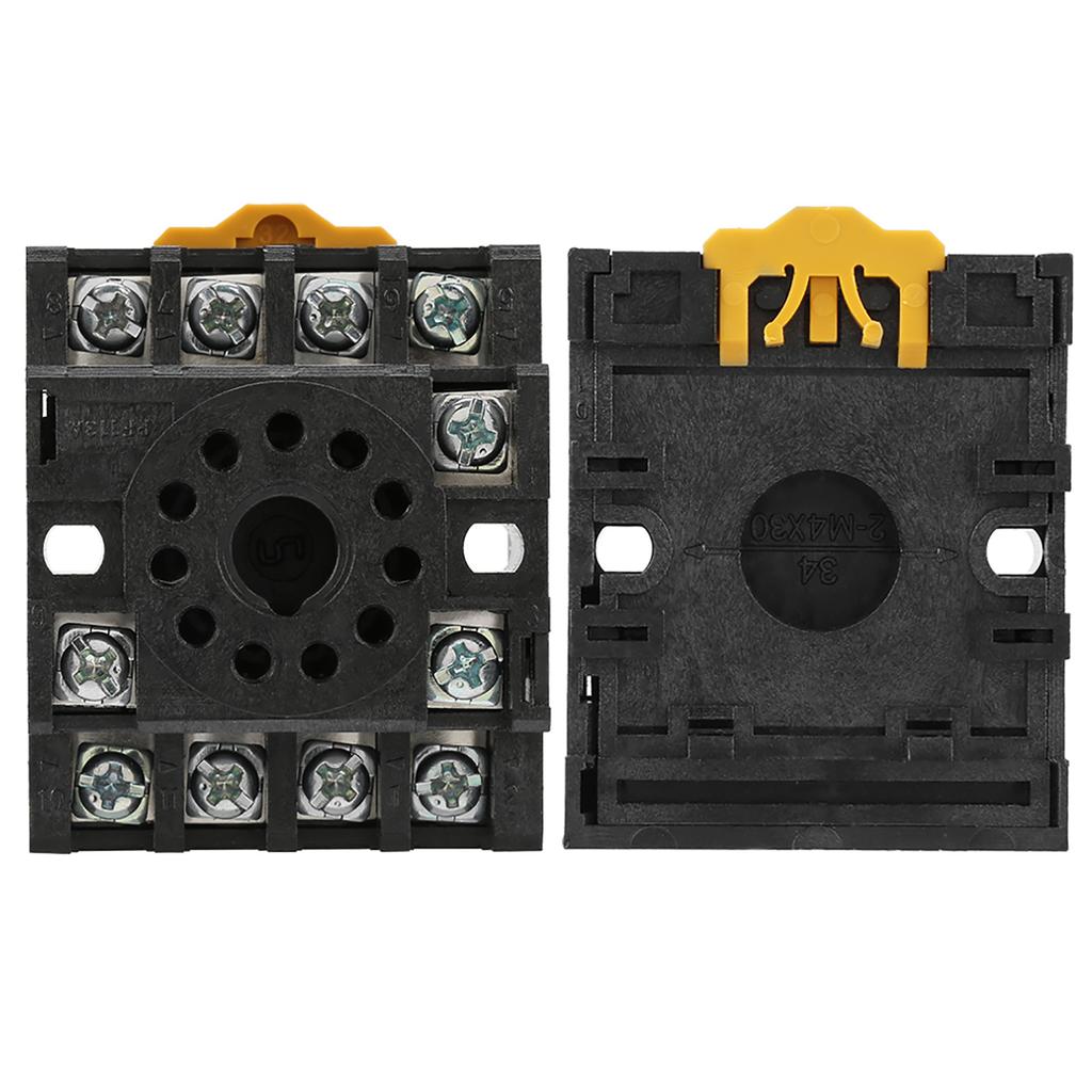 PF113A 11 Pins Power Relay Base Socket for JQX‑10F JTX‑2C Time Relay
