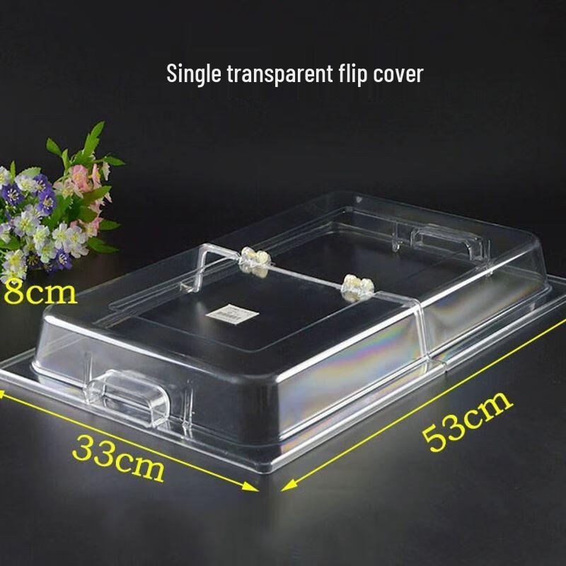Transparent Acrylic Food Display Flip Cover