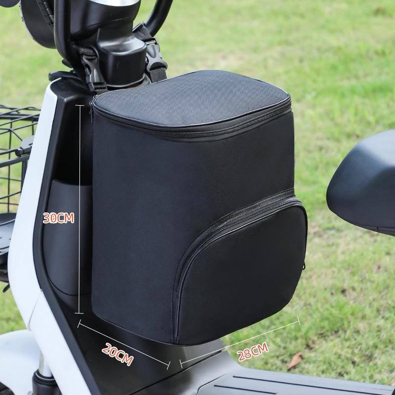Electric Bike Helmet Hanging Bag Large Electric Bike Waterproof Front Pocket Storage Hanging Bag Artifact Raincoat Covering Bag