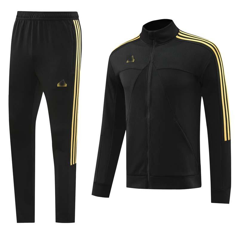 2425 Autumn And Winter Long Pull Paris Football Jersey Appearance Training Jersey Jacket Light Plate No Team Logo Set