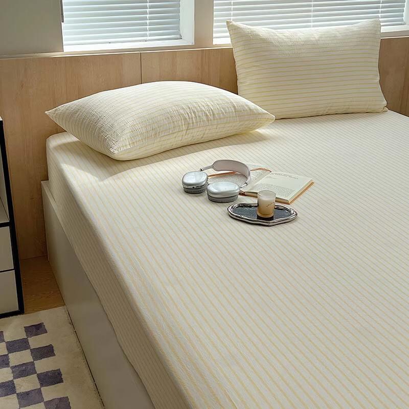 OEING Solid Yellow Dormitory Bed Duvet Cover