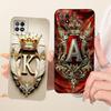 For OPPO A73 A53 5G Case CPH2161 PECM30 Fashion A Z Initial Letters Soft Silicone Phone Back Cover For OPPO A72 5G PDYM20 Fundas