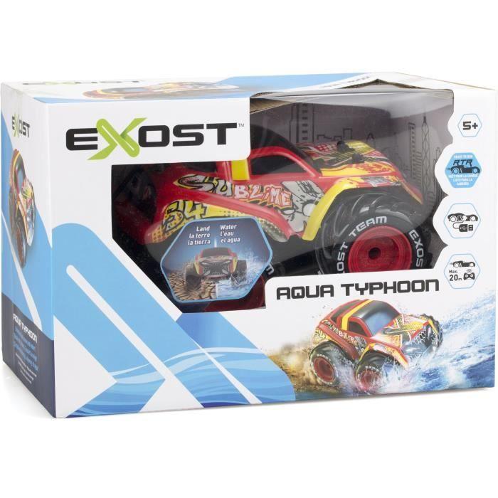 Voiture télécommandée amphibie EXOST Aqua Typhoon - Batterie rechargeable - Rouge