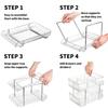 Acrylic Stackable Drawer Organizer Tray for Under Sink Office Multi-Purpose Storage Container Slide-Out Clear Container
