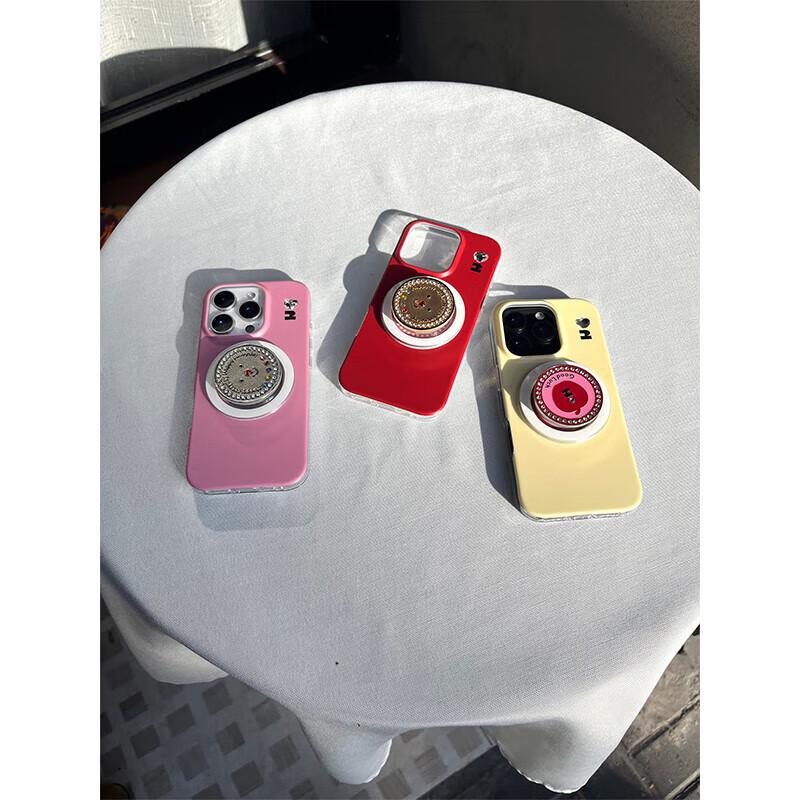Tagi "Tapijin Coin" Magnetic Phone Case Stand, Happy Fortune Coin, Multi-Color Folding Creative Universal Magnetic Stand, Lucky Happy Silver Coin