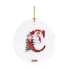 26 Letters Santa Christmas Pendant Acrylic Car Pendant Christmas Tree Decoration