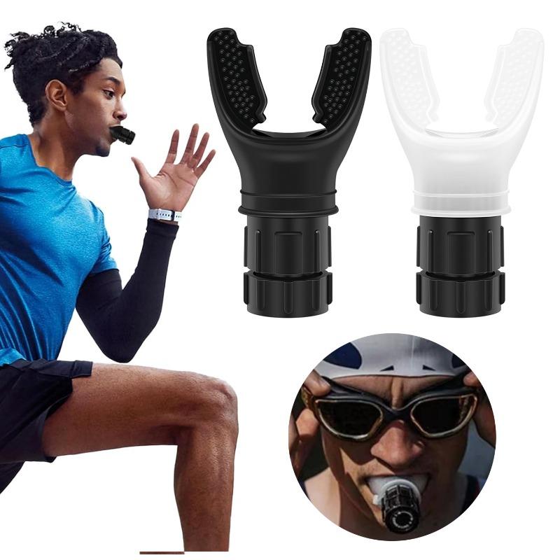 Adjustable Intensity Breathing Trainer Sports Portable Lung Capacity Abdominal Trainer Knob Improve Strength Endurance Gear