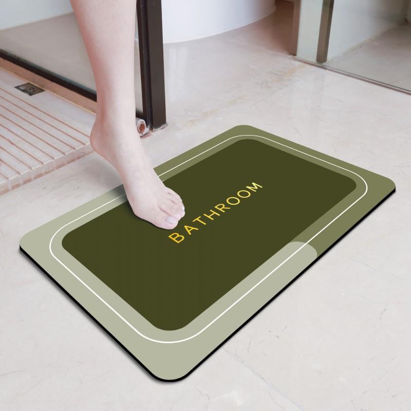 Soft Diatomite Bath Mat Non-Slip Absorbent Floor Bathroom Toilet Entrance Quick Dry Door Modern Minimalist