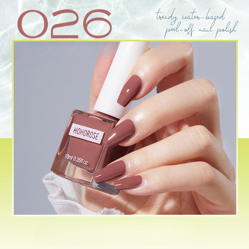 HOHOROSE Oja nouă pe bază de apă Uscare rapidă Fără coacere Lacrimă Albire Nail Art