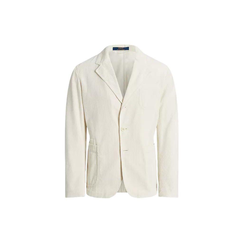 Polo Ralph Lauren Solid Color Polo Collar Single Breasted Long Sleeve Suit Men suits White MNPOSPC27620315-101