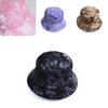 Cotton Summer Tie Dyeing Fisherman Hat With Wide Brim Sun Protection For Outdoor Activities