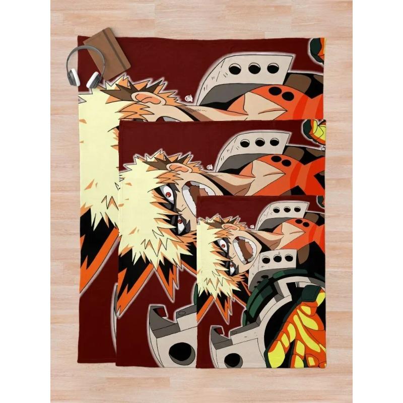 Katsuki Bakugou Throw Blanket Sofa Bed Blankets Sofas Of Decoration Blankets