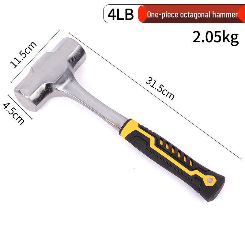 Octagonal Shockproof High Carbon Steel Hammer – Industrial & Household Use
