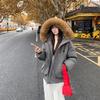 Women's American Vintage Pie Overcomes Fur Collar Jacket Hooded Seasonal Down Cotton