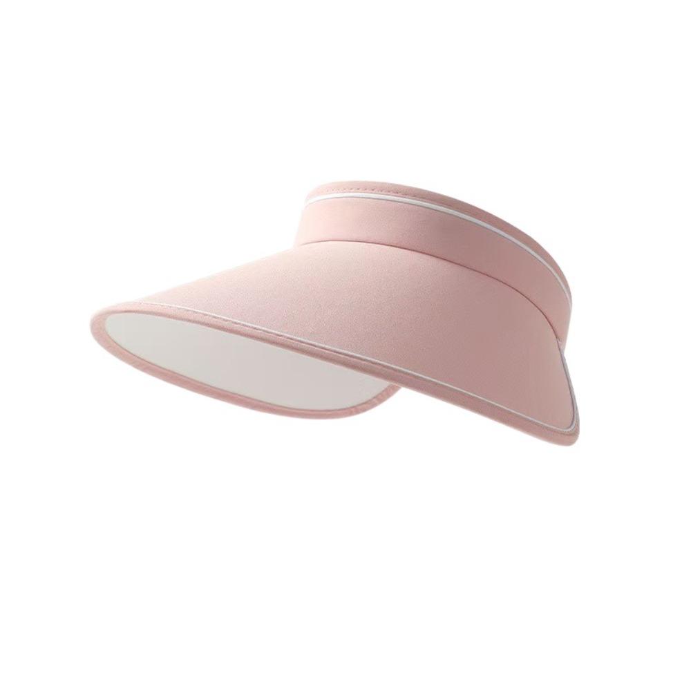

Large Brim Summer Cycling Sun Hat UV Protection Cover The Face Sun Cap Gifts Travel Panama Caps розовый