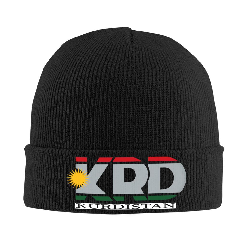 Kurdistan Map Flag Skullies Beanies Caps Cool Winter Warm Women Unisex Knitting Hat Unisex Adult  Bonnet Hat