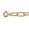 Mezmic Stone Collection Yellow Gold Rectangular Chain 925 Sterling Silver Bracelet
