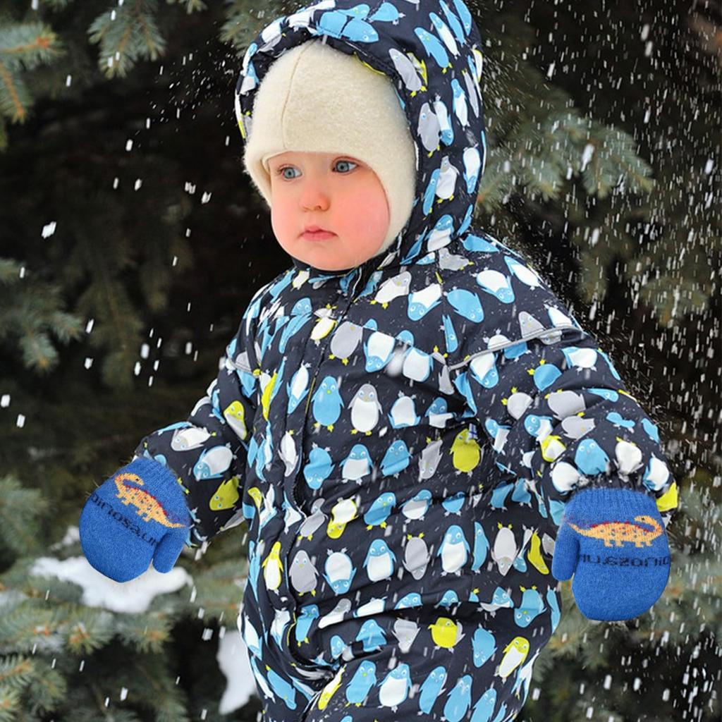 Umeloeo Knitted Cute and Stylish Warm Thick Dinosaur Design with Perfect for Fall and Cold Snow Elementary Elementary Boys and Ages Ages Kids'