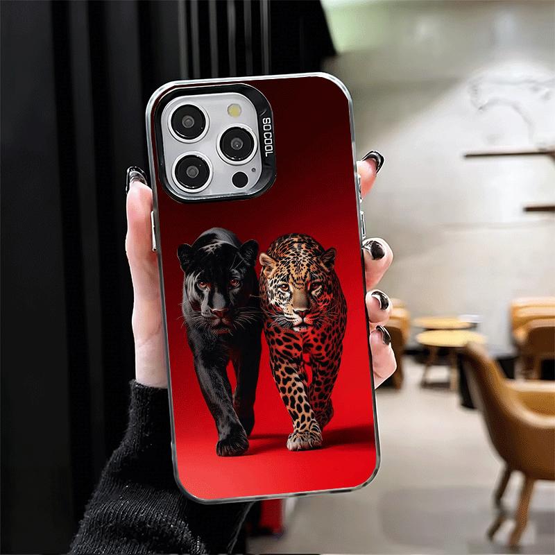 Black Panther Cool Animal Shockproof Phone Case for iPhone 17 Air 16 16E 15 Pro Max 14 Plus 13 Mini 12 Back Cover Anti Fall Fund