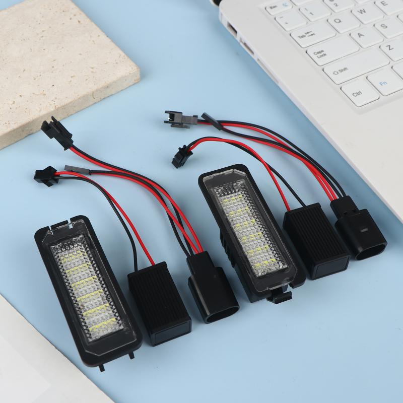 1/2pcs 12V Car's LED License Plate Lights For CC Eos Golf 4 5 6 7 LED Number License Plate Lights With Canbus Exterior Accessor