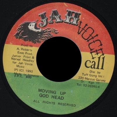 Disque 7 pouces GOD HEAD - Moving Up JVC800 Jah Voice Call 1993 Jamaïque Reggae, Ska & Dub Occasion