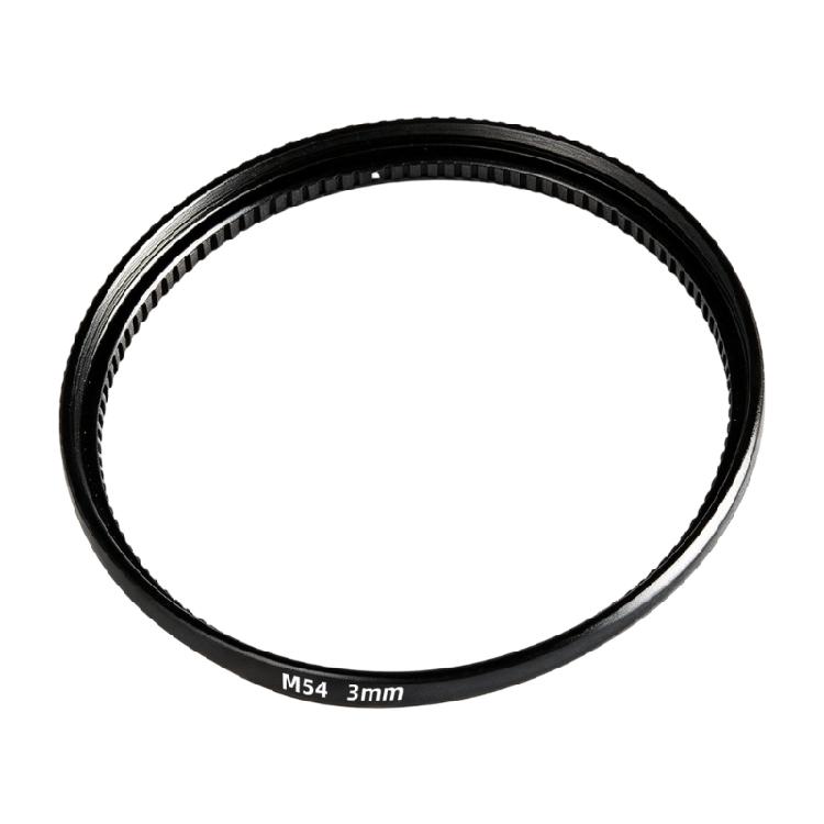 Threaded M54 X 0.75 Telescope Extension Tube, Black Aluminum Coupler for Imaging Distance Adjustment In Threaded Systems