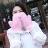 Fashion Winter Women Gloves Genuine 100% Real Mink Fur Glove Knitted Mittens Thick Warm Fur Gloves Mittens