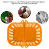Cesto da Shopping in Plastica con Manici Doppi Ispessiti Cesto portaoggetti di Grande Capacità Organizzatore Portatile per la Spesa Fornitura per Supermercato