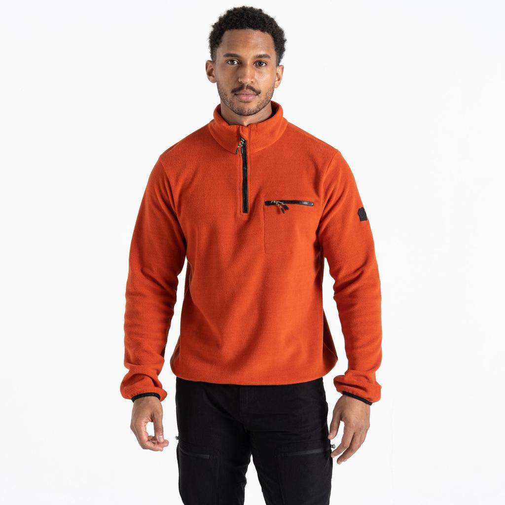 Mens Affinity Zip Neck Fleece Top