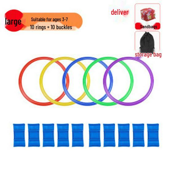 Cercles de marelle d'intégration sensorielle pour enfants - Jouet de sport et de fitness de plein air
