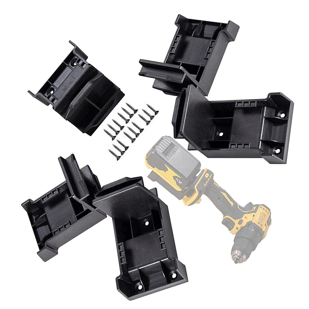 5Pcs Battery Holder Wall Mount Battery Dock Holder For Power Tool Holder Bracket Fixing Protector For Battery Fixing