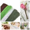 Flexible Iron Artificial Flower Stem Paper Covered Floral Stem Wire for 100Pcs Wedding Decor