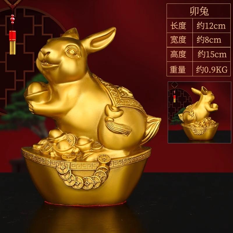 Juego de Estatuas de Latón del Zodiaco Chino - 12 Piezas Figuras de Animales Rata Buey Tigre Conejo Dragón Serpiente Caballo Cabra Mono Gallo Perro Cerdo