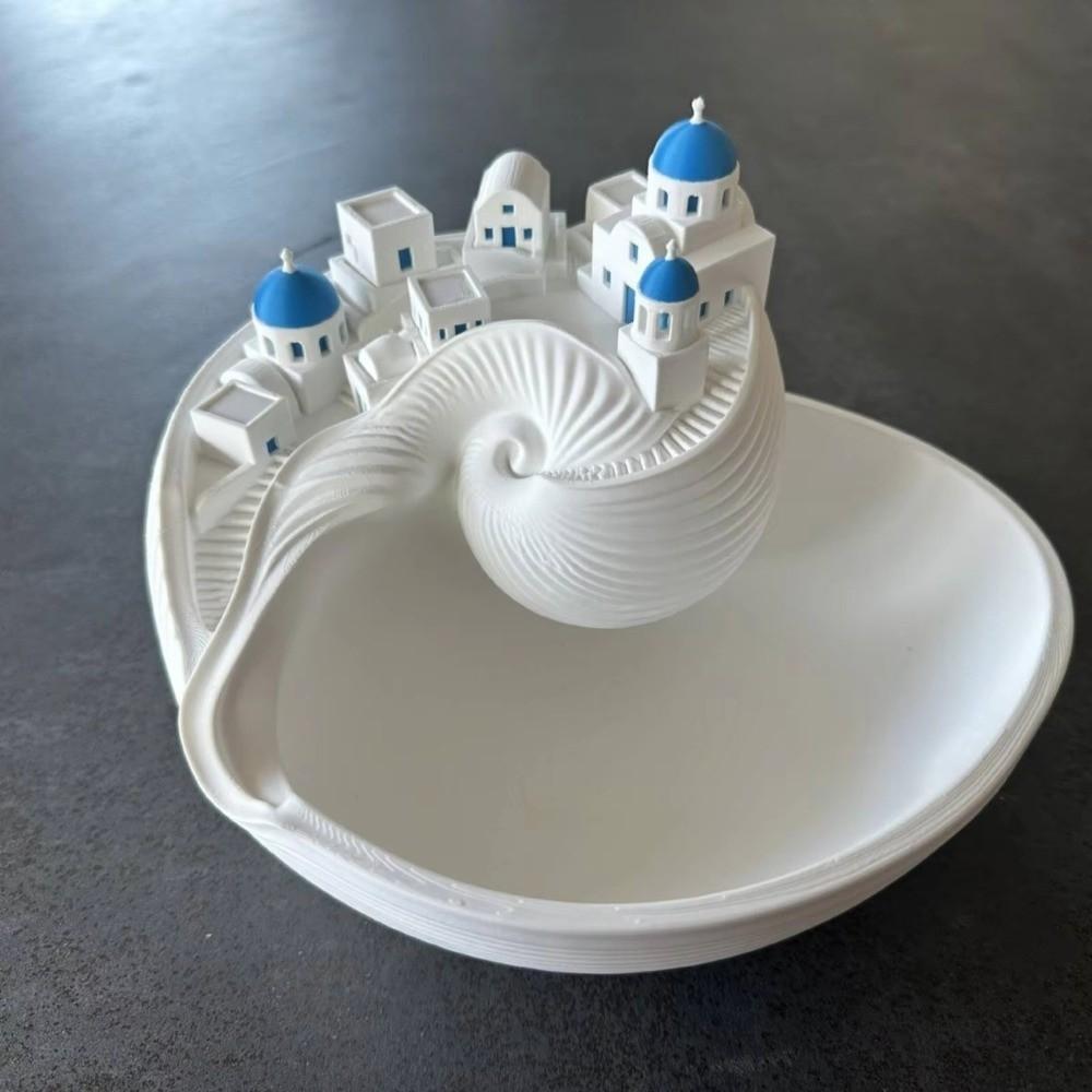 Spiral Divider Conch Shell Storage Box Conch Shell Shape Shell Key Bowl New Catchall Bowl