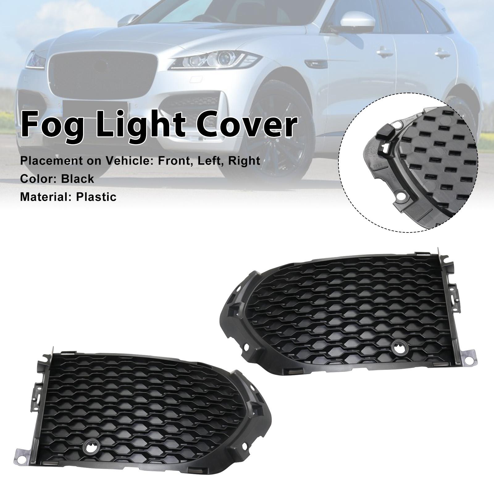 Front Fog Light Cover Grille JA1039103 Fit Jaguar F-Pace 2017-2020 JA1038103