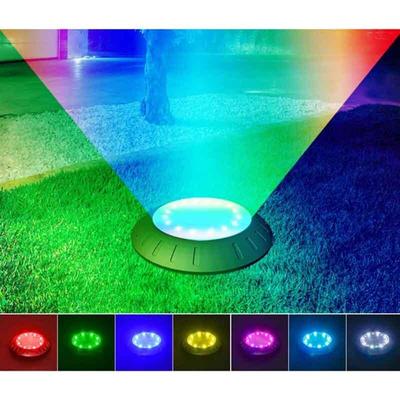Solar Lawn Yard Led Light Outdoor Pathway Lights with 7 Color Changing Weatherproof Auto Outdoor Buried Lights Decorate For Garden Landscape Patio