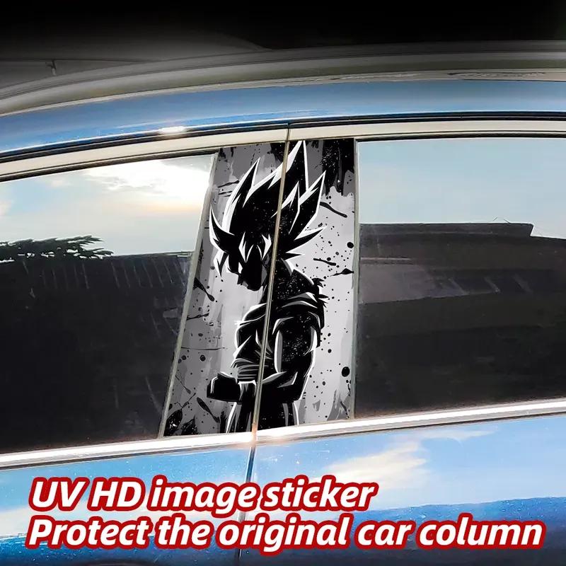 Anime Son Goku Car Stickers Car B-pillar Vinyl Decals Waterproof Auto Center Pillar Sticker Cover Scratches Decors Accessories