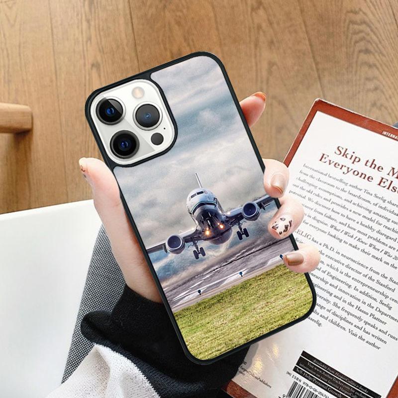 Travel Airplane Airport Phone Case cover For iPhone 17 Air 14 13 15 16 16e Pro Max Coque 12 11 Pro Max For Apple PLUS fundas