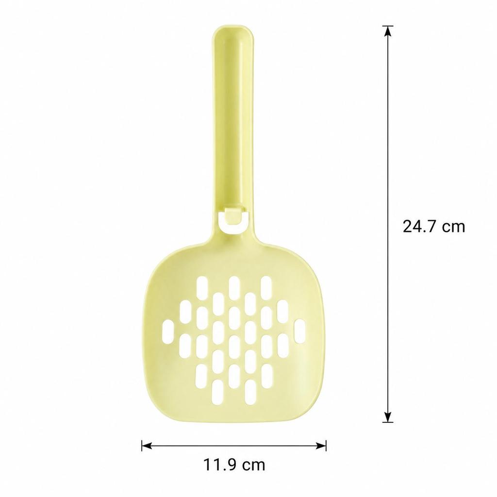 Plastic Cat Litter Scoop, Durable Kitten Poop Sifter Shovel for Cat Litter Box